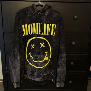 Slyfox Momlife Black and Yellow Hoodie